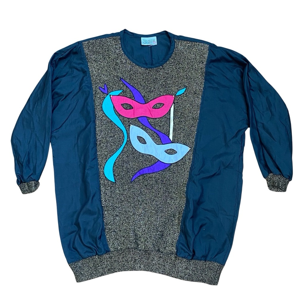 Vintage 1980s Shaker Sport Mascarade Top